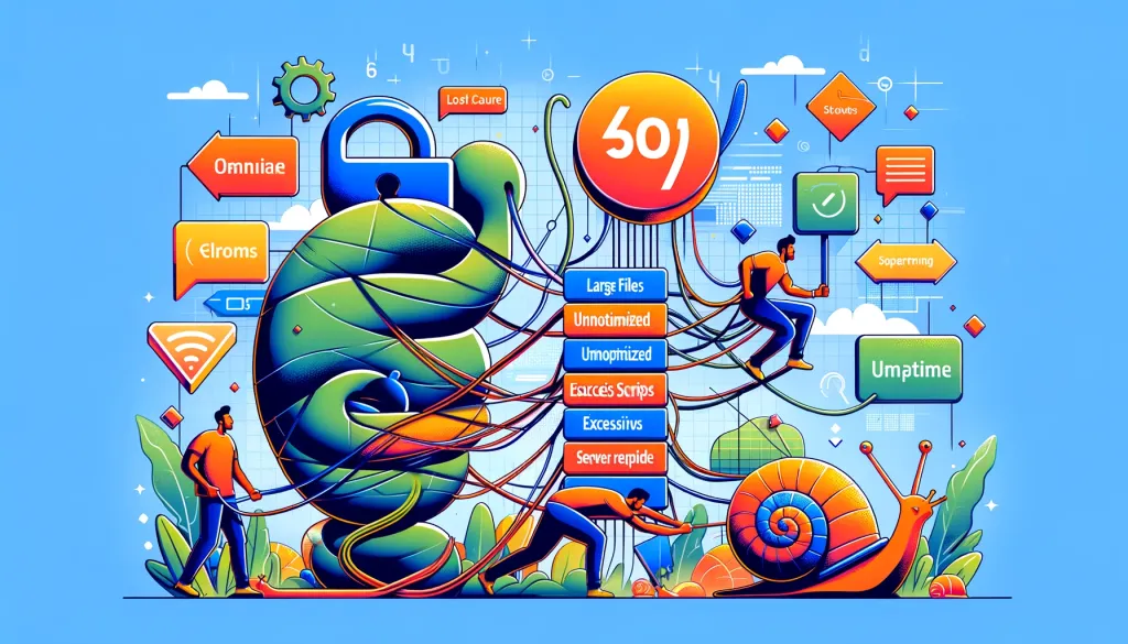 Causes d'un site web lent