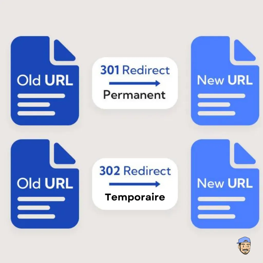 Différence entre redirection 301 et 302