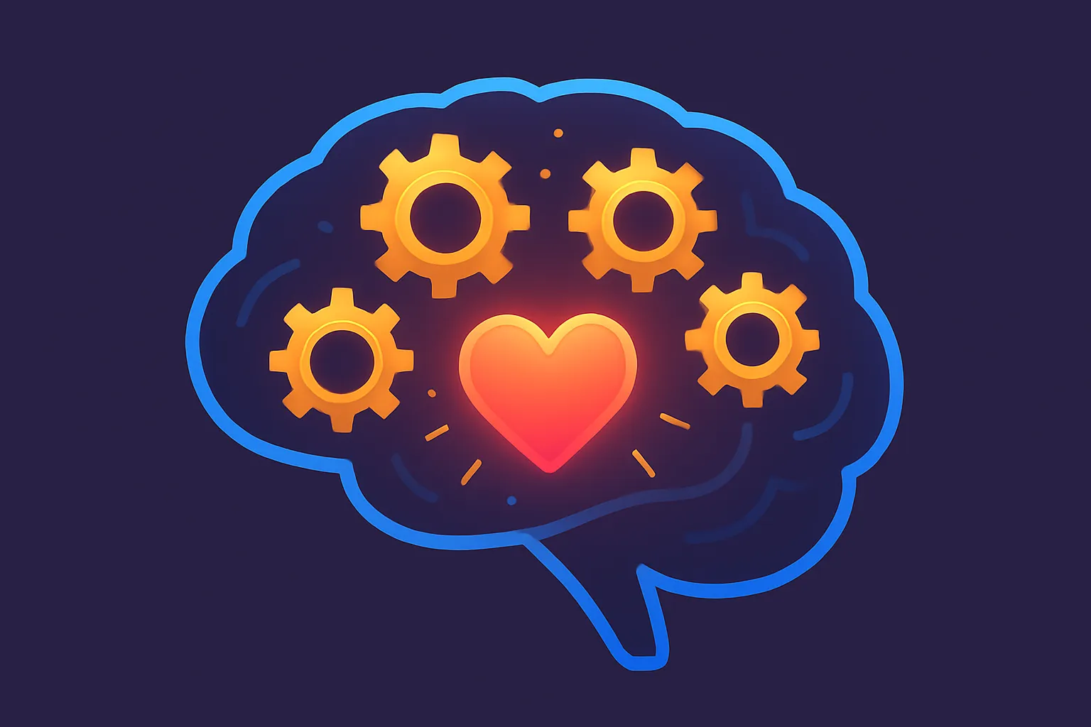 Cerveau avec des rouages symbolisant l'état d'esprit stratégique nécessaire pour aborder le coût de N8N